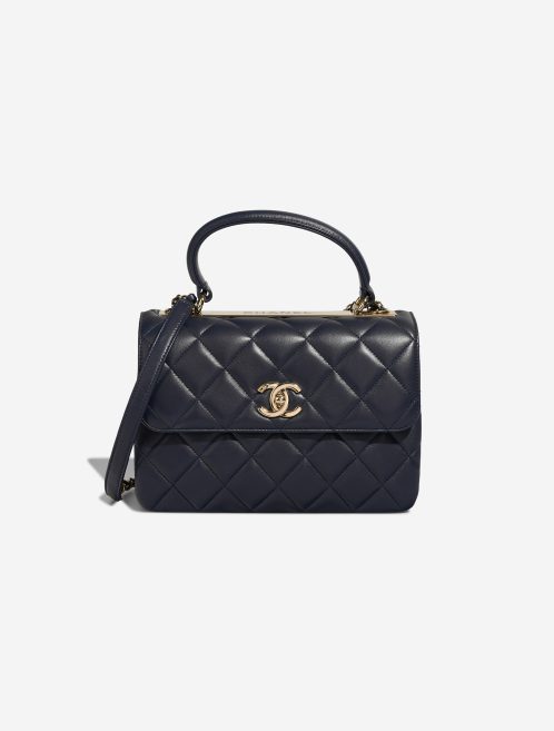 Pre-owned Chanel bag Trendy CC Medium Lamb Navy Blue | Sell your designer bag on Saclab.com
