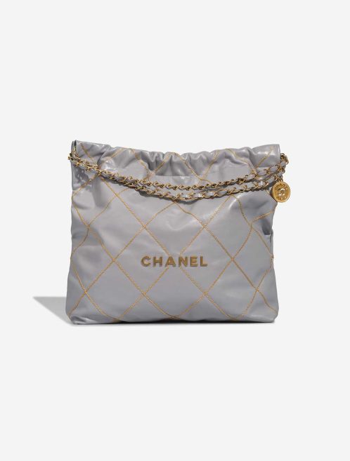 Chanel 22 Large Calf Grey Front | Sell your designer bag