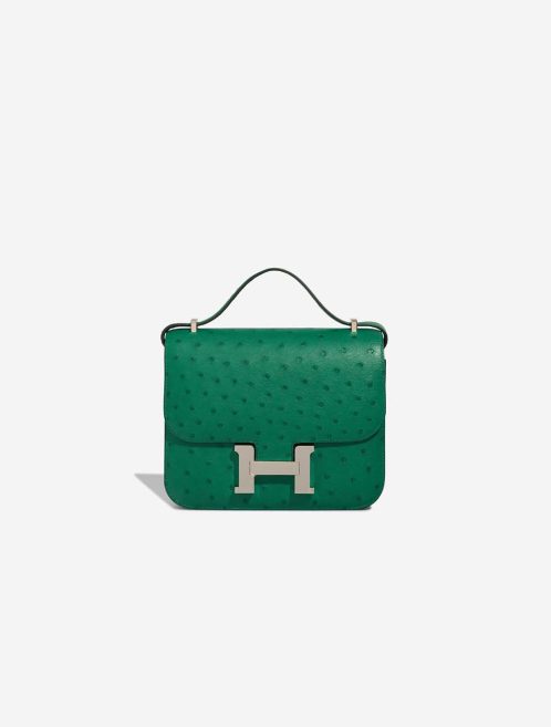 Hermès Constance 18 Ostrich Green Front | Sell your designer bag