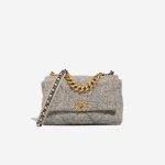 Chanel 19 Flap Bag Felt / Lamb Grey Front | Sell your designer bag