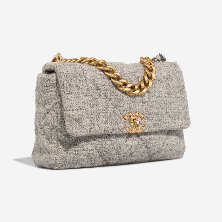Chanel 19 Flap Bag Felt / Lamb Grey | Sell your designer bag
