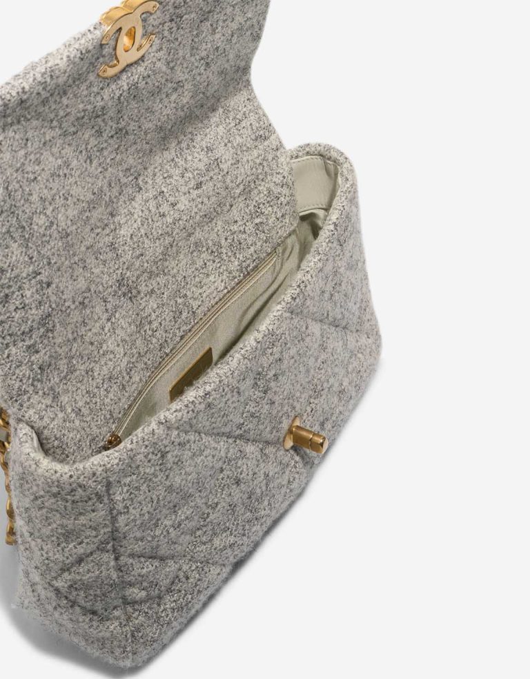 Chanel 19 Flap Bag Felt / Lamb Grey | Sell your designer bag