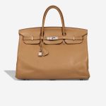 Hermès Birkin 40 Taurillon Clémence Tabac Camel Front | Sell your designer bag