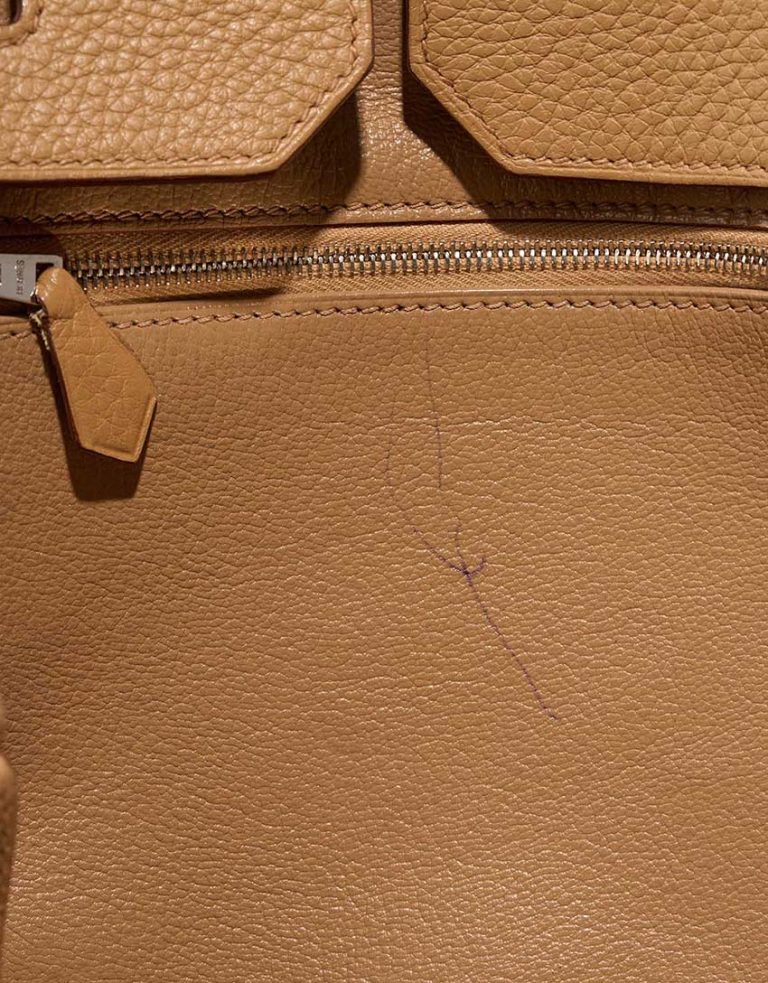 Hermès Birkin 40 Taurillon Clémence Tabac Camel Signs of wear | Sell your designer bag