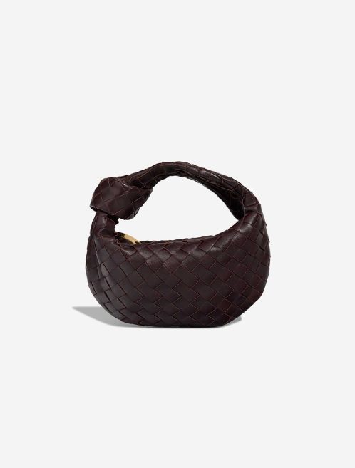 Bottega Veneta Jodie Mini Lamb Dark Burgundy Front | Sell your designer bag