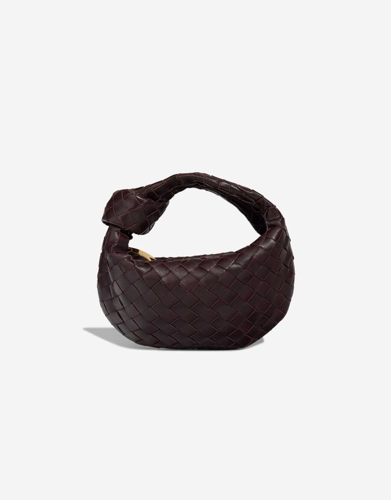 Bottega Veneta Jodie Mini Lamb Dark Burgundy Front | Sell your designer bag