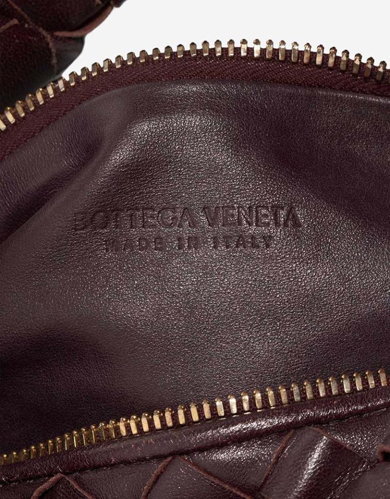 Bottega Veneta Jodie Mini Lamb Dark Burgundy Logo | Sell your designer bag