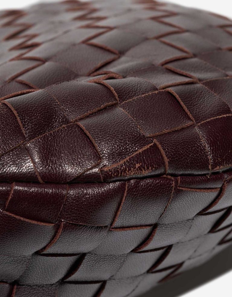 Bottega Veneta Jodie Mini Lamb Dark Burgundy Signs of wear | Sell your designer bag