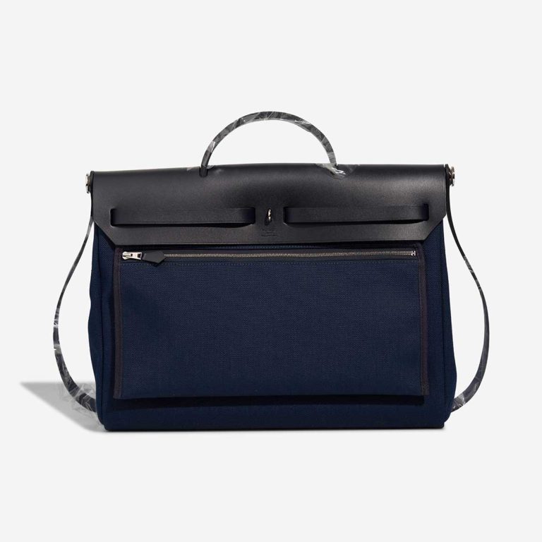 Hermès Herbag 39 Vache Hunter / Toile Bleu Indigo / Bleu Marine | Sell your designer bag