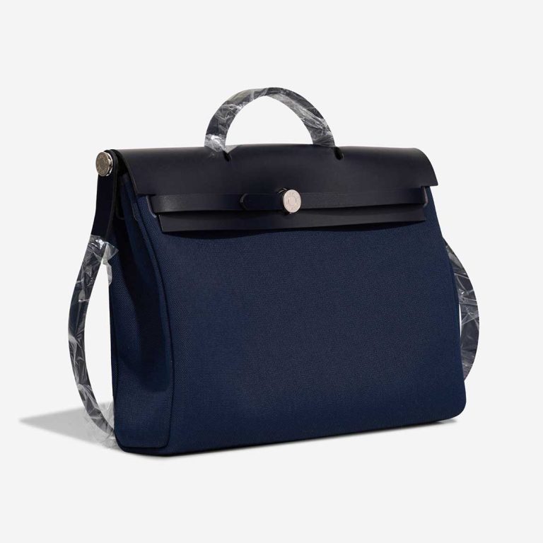 Hermès Herbag 39 Vache Hunter / Toile Bleu Indigo / Bleu Marine | Sell your designer bag