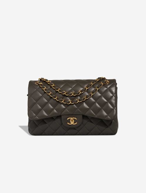 Chanel Timeless Jumbo Lamb Anthracite Front | Sell your designer bag