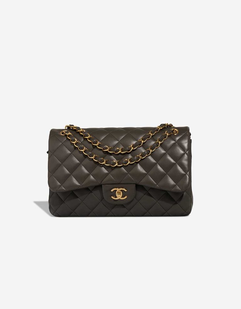 Chanel Timeless Jumbo Lamb Anthracite Front | Sell your designer bag