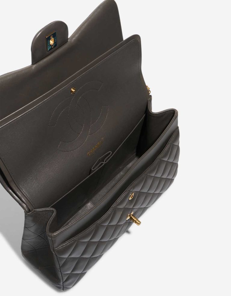 Chanel Timeless Jumbo Lamb Anthracite Inside | Sell your designer bag