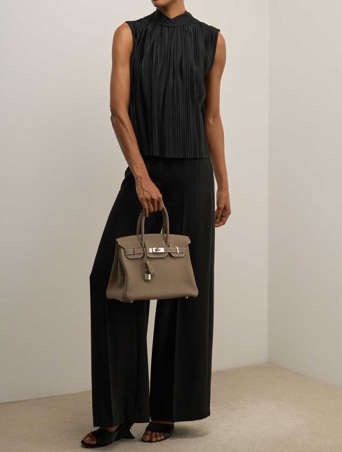 Hermès Birkin 30 Togo Étoupe on Model | Sell your designer bag