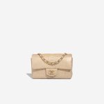 Chanel Timeless Mini Rectangular Python Light Grey / Gold / Beige Front | Sell your designer bag