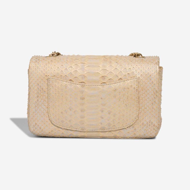 Chanel Timeless Mini Rectangular Python Light Grey / Gold / Beige | Sell your designer bag