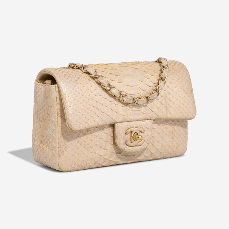 Chanel Timeless Mini Rectangular Python Light Grey / Gold / Beige | Sell your designer bag
