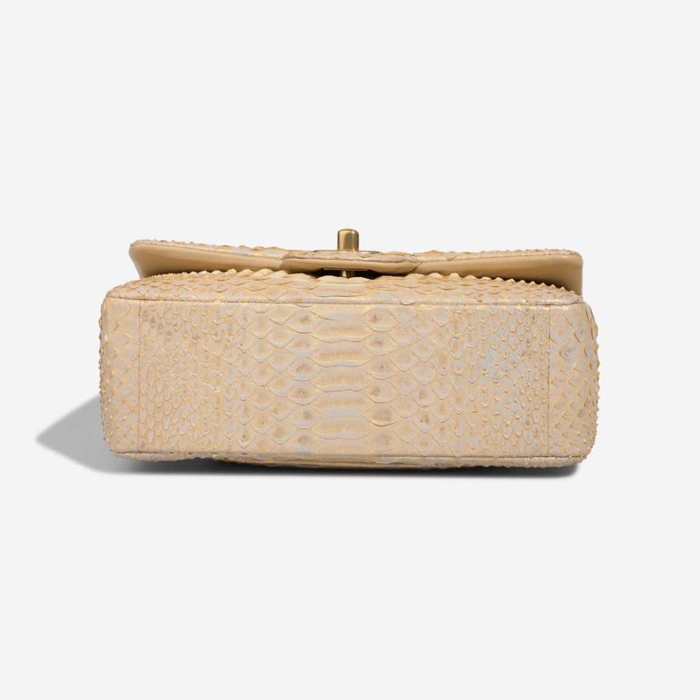 Chanel Timeless Mini Rectangular Python Light Grey / Gold / Beige | Sell your designer bag