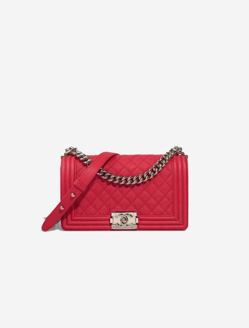 Chanel Boy Old Medium Caviar Red Front | Sell your designer bag
