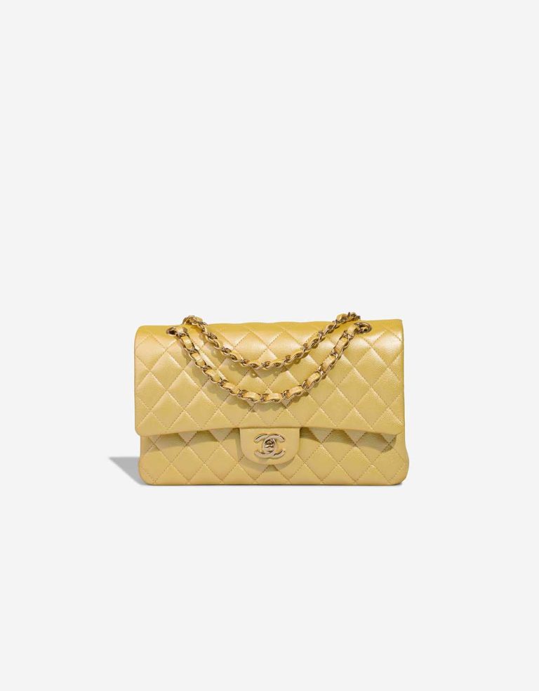 Chanel Timeless Medium Caviar Yellow Front | Sell your designer bag
