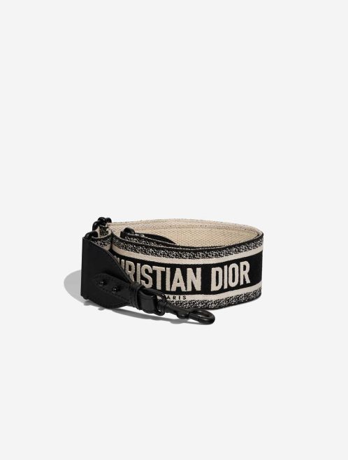 Dior Shoulder Strap Canvas Black / White Front | Sell your designer bag