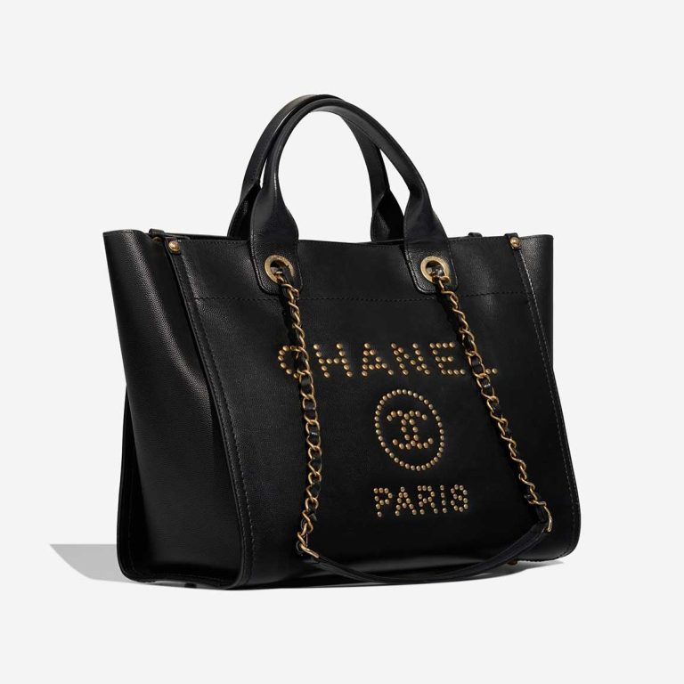 Pre-owned Chanel bag Deauville Small Caviar Black Black | Sell your designer bag on Saclab.com