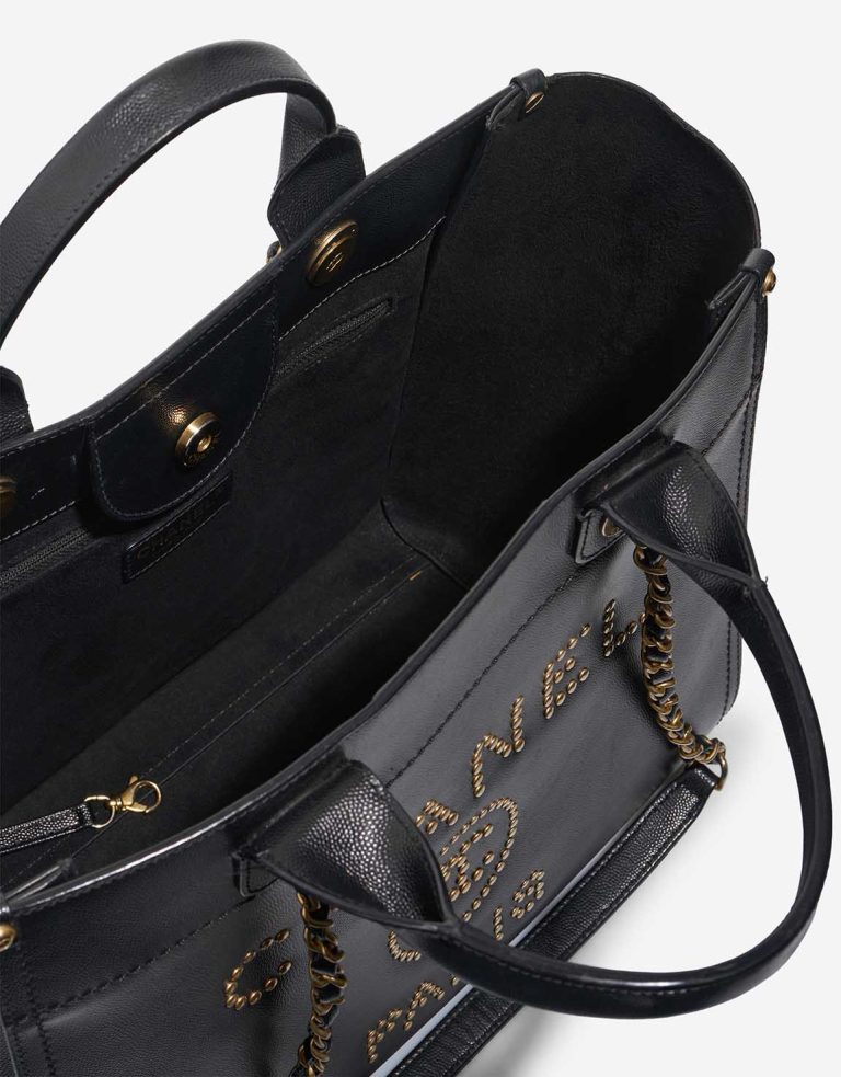Pre-owned Chanel bag Deauville Small Caviar Black Black | Sell your designer bag on Saclab.com