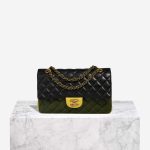 Chanel Timeless Medium Lamb Black / Green / Yellow Front | Sell your designer bag