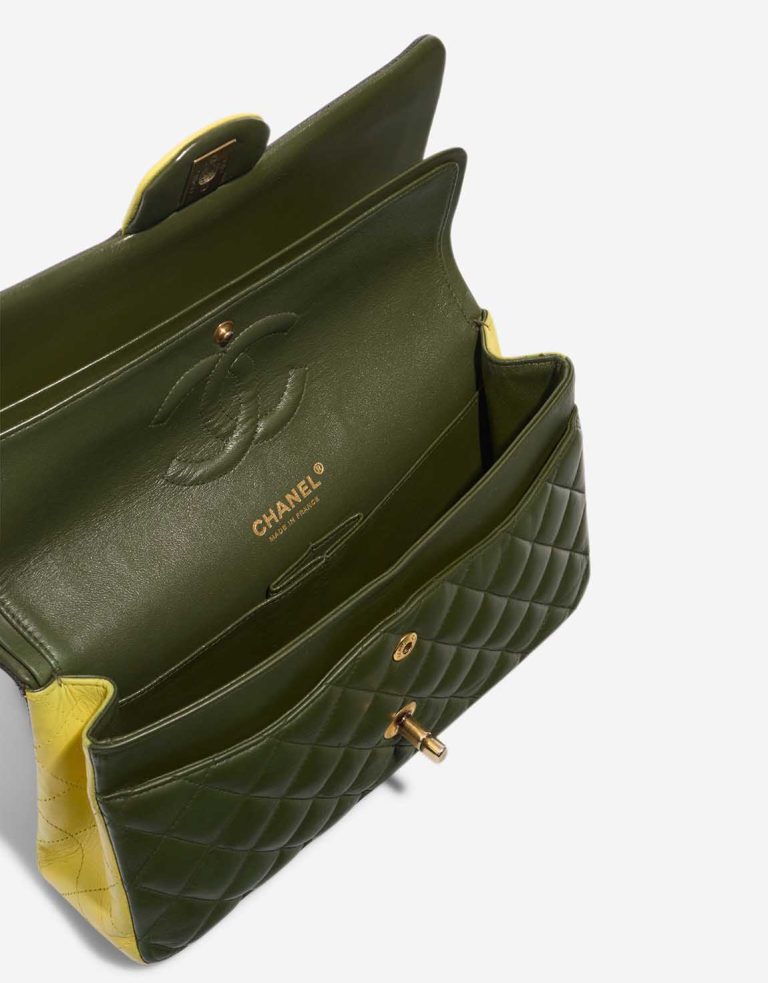 Chanel Timeless Medium Lamb Black / Green / Yellow Inside | Sell your designer bag