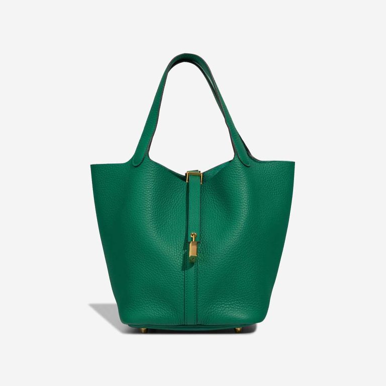 Hermès Picotin 22 Clémence Vert Vertigo Front | Sell your designer bag