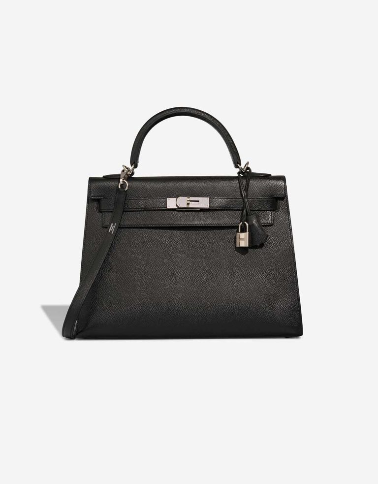 Hermès Kelly 32 Epsom Black Front | Sell your designer bag