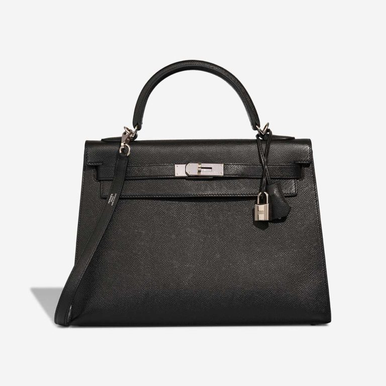 Hermès Kelly 32 Epsom Black Front | Sell your designer bag