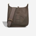 Hermès Evelyne 33 Taurillon Clémence Gris Étain Front | Sell your designer bag