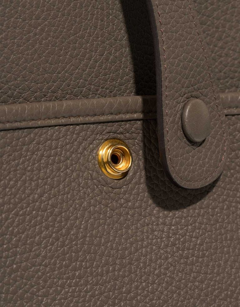 Hermès Evelyne 33 Taurillon Clémence Gris Étain Front | Sell your designer bag