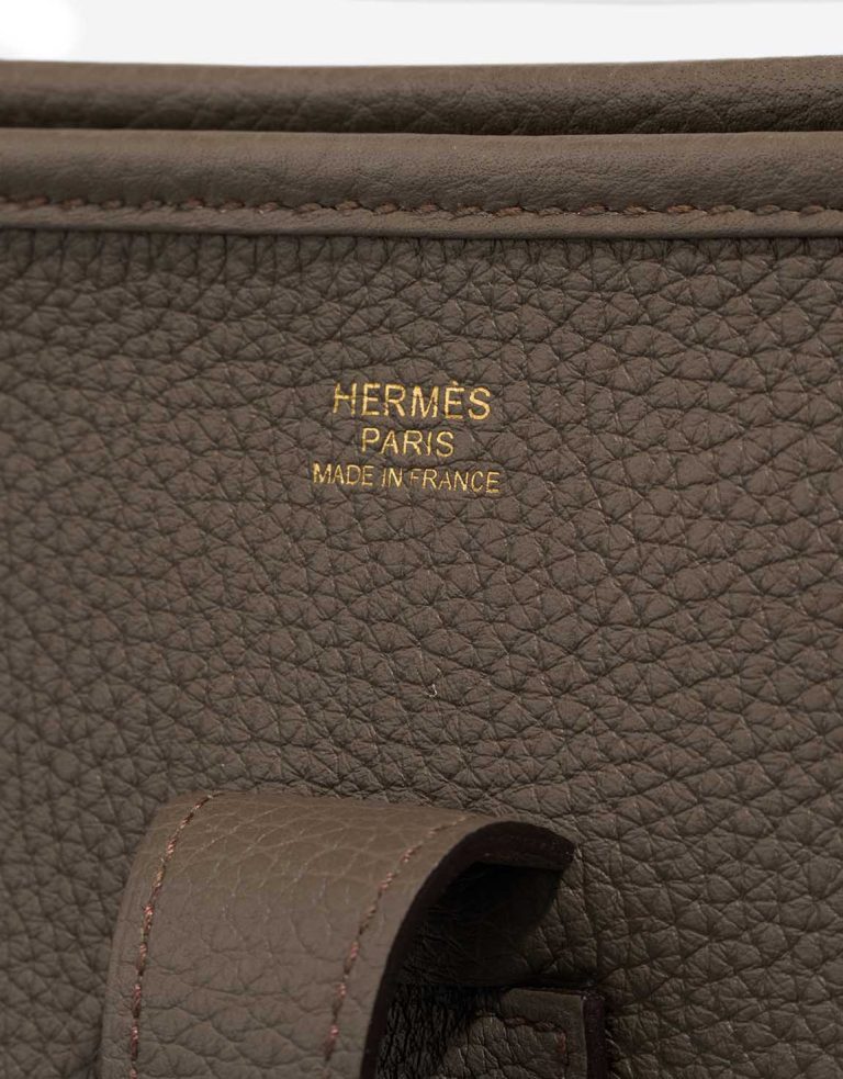 Hermès Evelyne 33 Taurillon Clémence Gris Étain Logo | Sell your designer bag