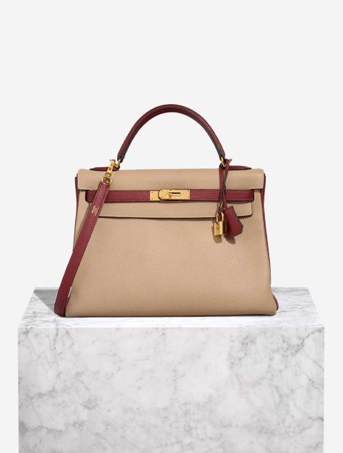 Hermès Kelly 32 Togo Trench / Rouge H Front | Sell your designer bag