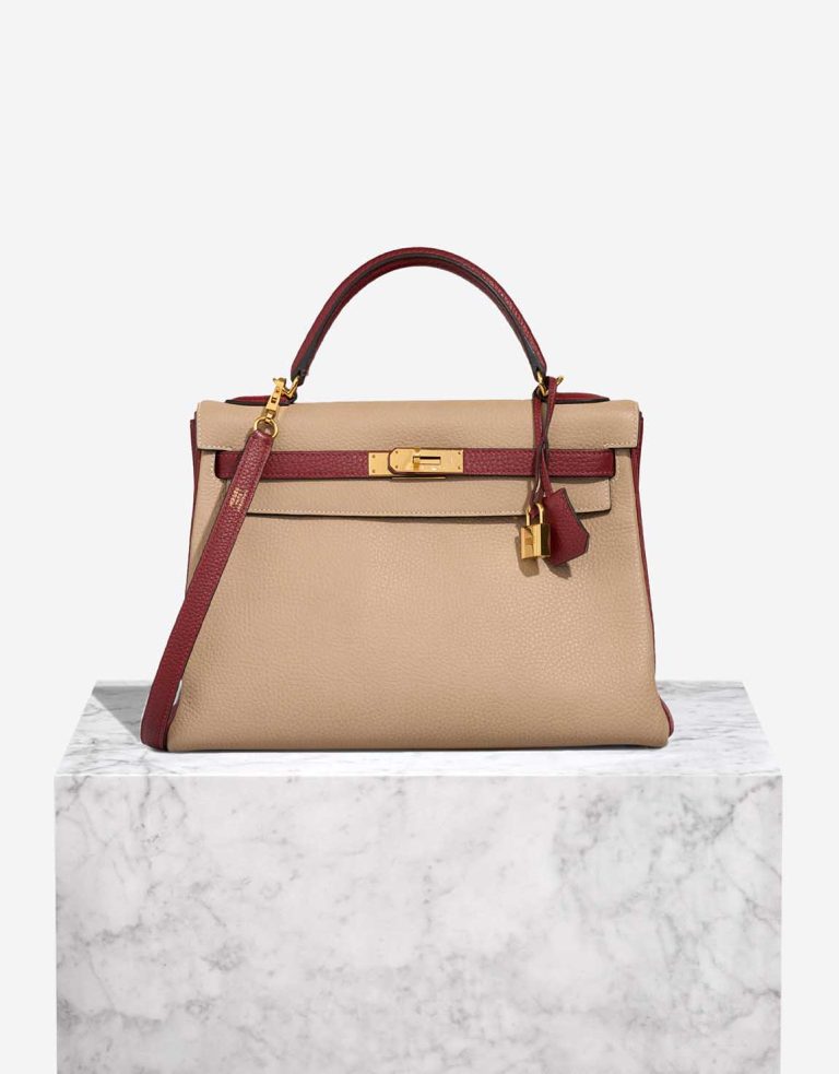 Hermès Kelly 32 Togo Trench / Rouge H Front | Sell your designer bag