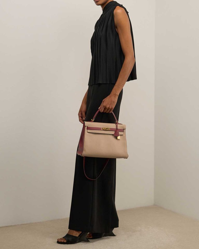 Hermès Kelly 32 Togo Trench / Rouge H Front | Sell your designer bag
