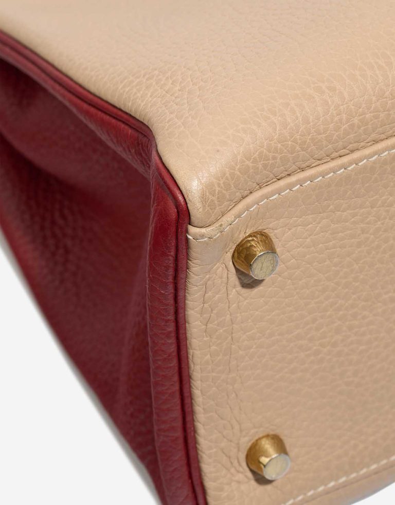 Hermès Kelly 32 Togo Trench / Rouge H Signs of wear | Sell your designer bag