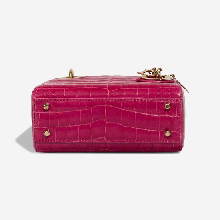 Dior Lady Micro Crocodile Neon Pink | Sell your designer bag