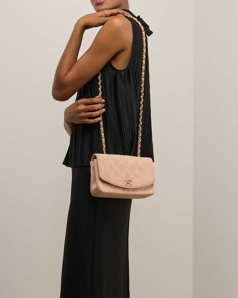 Chanel Diana Small Canvas Rose Front | Sell your designer bag
