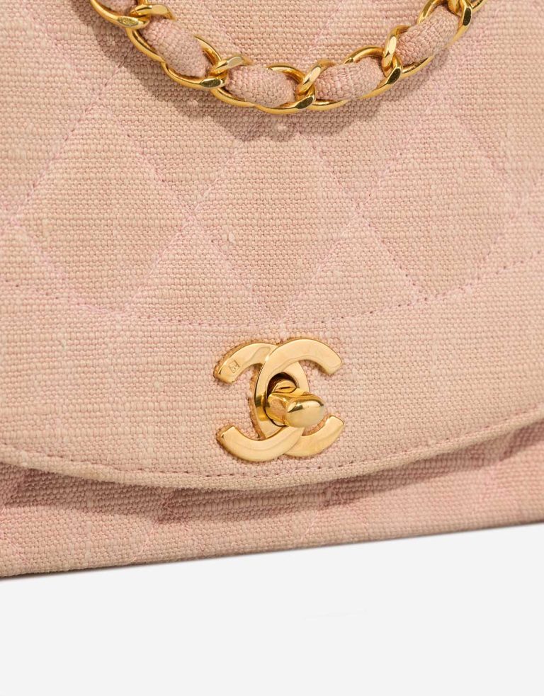 Chanel Diana Small Canvas Rose Closing System | Sell your designer bag