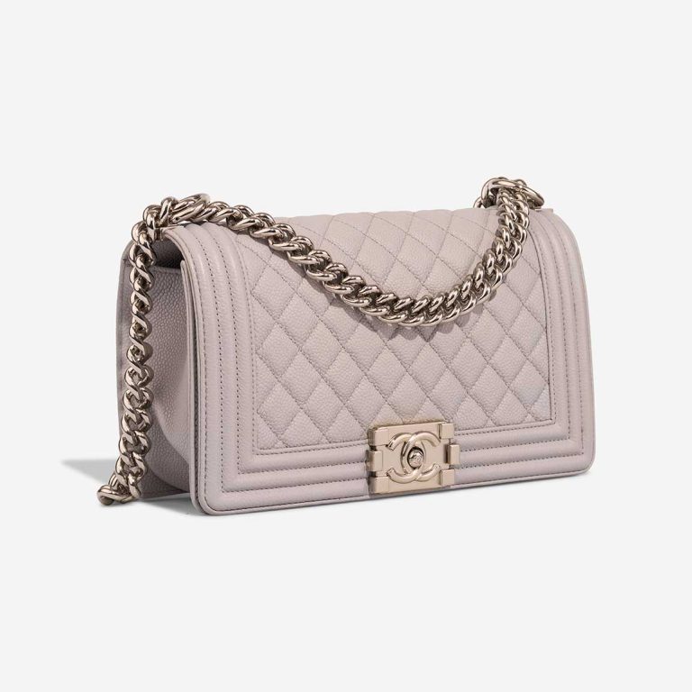 Chanel Boy Old Medium Caviar Light Grey | Sell your designer bag