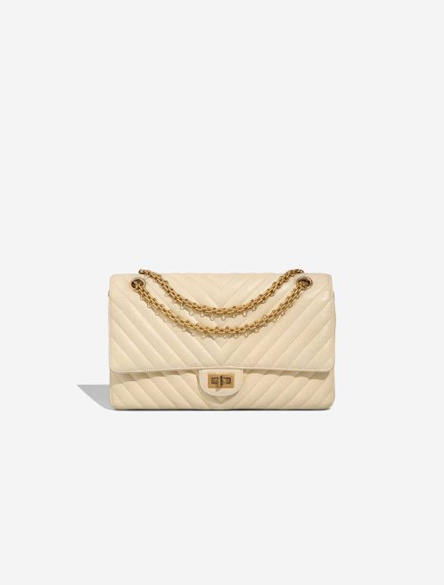 Chanel 2.55 Reissue 226 Crinkled Calf Off White Front | Sell your designer bag