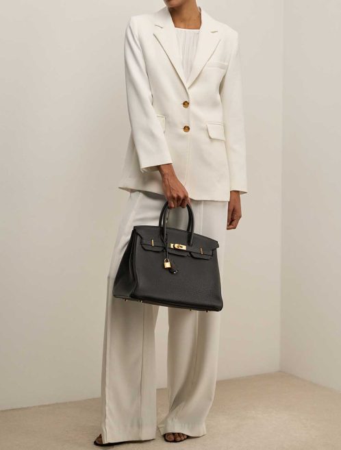 Hermès Birkin 35 Togo Black on Model | Sell your designer bag