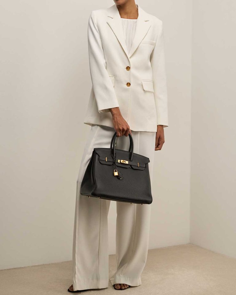 Hermès Birkin 35 Togo Black Front | Sell your designer bag