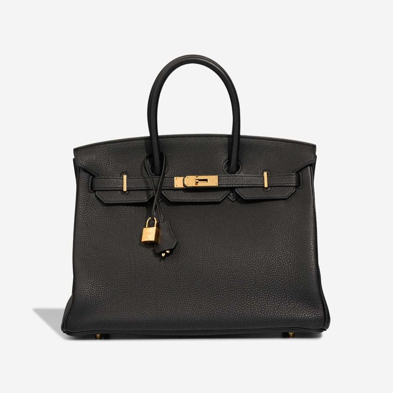 Hermès Birkin 35 Togo Black Front | Sell your designer bag