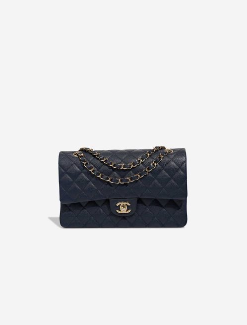 Chanel Timeless Medium Caviar Blue Front | Sell your designer bag