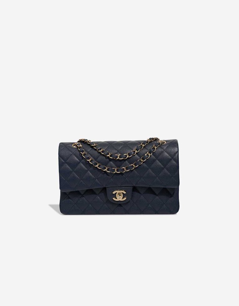 Chanel Timeless Medium Caviar Blue Front | Sell your designer bag