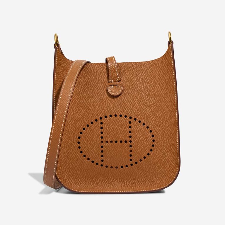 Hermès Evelyne 16 Sellier Epsom Gold  Front | Sell your designer bag